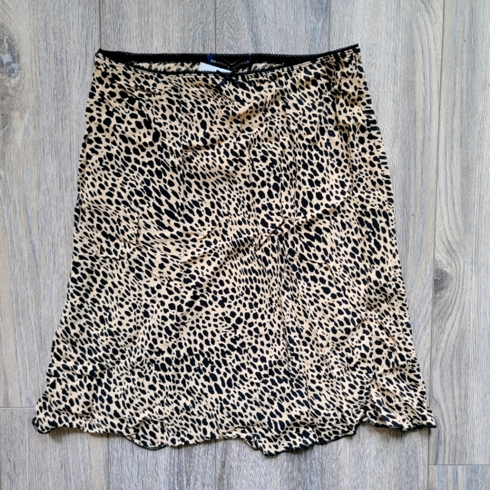 cheetah print brandy melville skirt